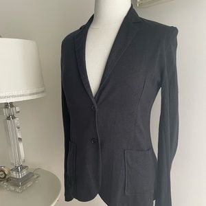 Majestic Filatures Deluxe Tee Shirt 3 Button Jacket in Deep Navy Size 2